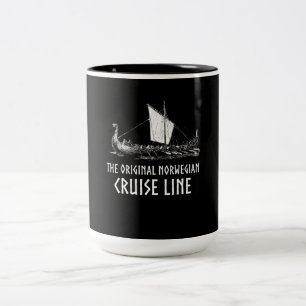 Kreuzfahrtlinie Odin und Valhalla Zweifarbige Tasse