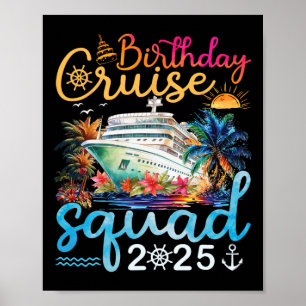 Kreuzfahrtschiff 2025 Familie Kreuzfahrt Urlaub Poster
