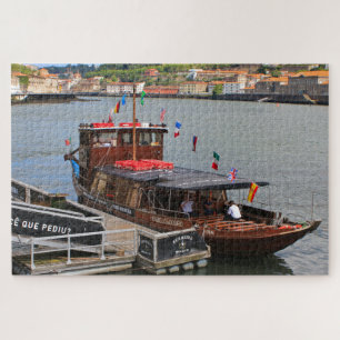 Kreuzfahrtschiff an der Anlegestelle, Porto, Portu Puzzle
