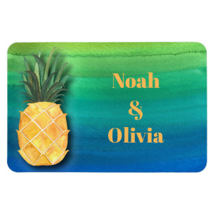 Kreuzfahrtschiff Ananas-Türmonogramm Magnet