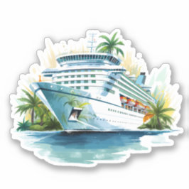 Kreuzfahrtschiff Aufkleber