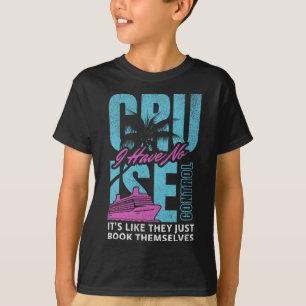 Kreuzfahrtschiff Boot Familie Urlaub Humor T-Shirt