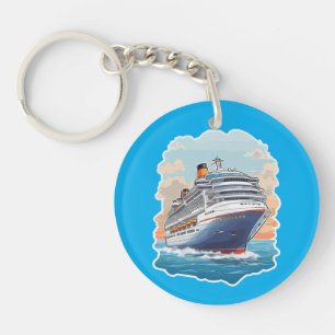 Kreuzfahrtschiff bunt schlüsselanhänger