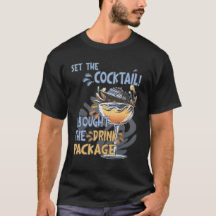 Kreuzfahrtschiff Drink Paket Sonniges Bar Apparel, T-Shirt