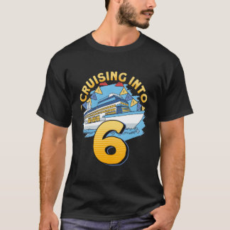 Kreuzfahrtschiff fährt in 6 Kreuzfahrten ein T-Shirt