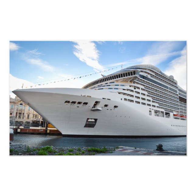 Kreuzfahrtschiff Fotodruck (Vorne)