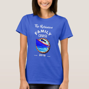 Kreuzfahrtschiff für Familien Personalisiert T-Shirt
