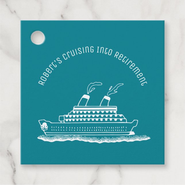 Kreuzfahrtschiff-Gastgeschenk Geschenkanhänger (Vorderseite)
