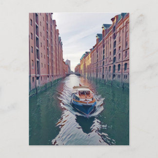 Kreuzfahrtschiff, Hamburg Postkarte