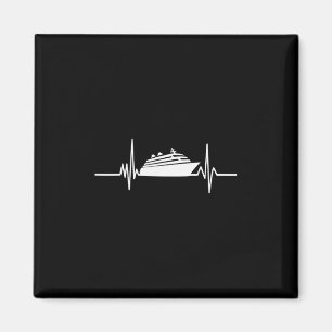 Kreuzfahrtschiff Herzschlag Kreuzfahrt Urlaub Magnet