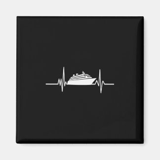 Kreuzfahrtschiff Herzschlag Kreuzfahrt Urlaub Magnet