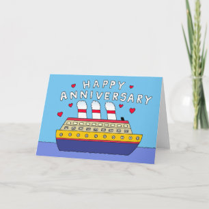 Kreuzfahrtschiff Hochzeit Jubiläum Glückwünsche Karte