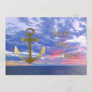 Kreuzfahrtschiff Hochzeit Speichern Sie das Datum  Save The Date
