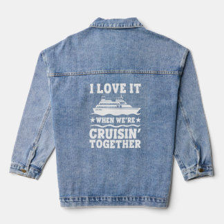 Kreuzfahrtschiff I Liebe es, wenn wir Cruise Match Jeansjacke