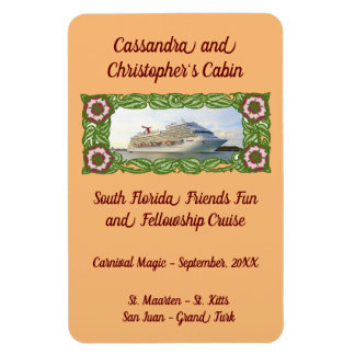 Kreuzfahrtschiff in Florrahmen Stateroom Türmarkie Magnet