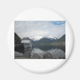Kreuzfahrtschiff in Skagway, Alaska Magnet