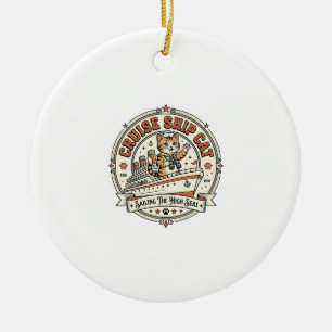 Kreuzfahrtschiff Katze Kreuzfahrtschiff Katze Vint Keramik Ornament