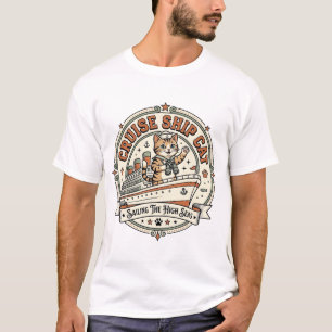 Kreuzfahrtschiff Katze Kreuzfahrtschiff Katze Vint T-Shirt