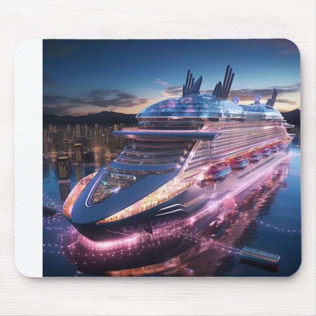 Kreuzfahrtschiff Konzept Maus Pad Mousepad (Vorne)