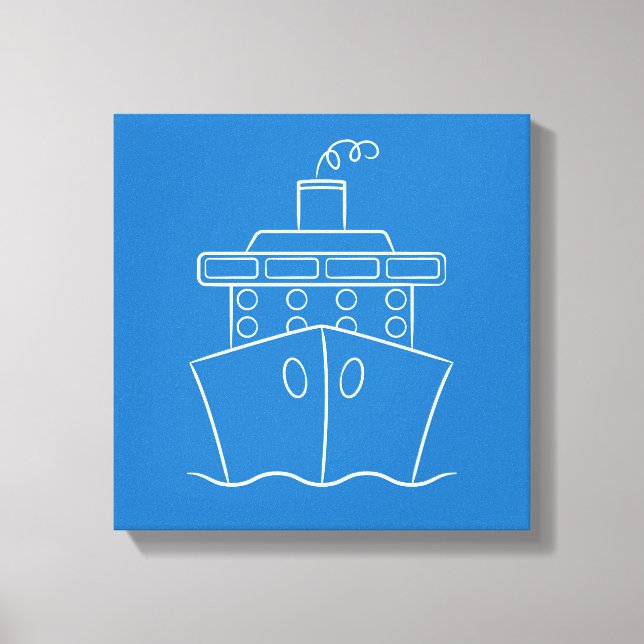 Kreuzfahrtschiff Leinwanddruck (Vorderseite)