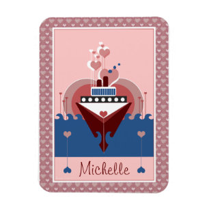 Kreuzfahrtschiff Liebe Personalisiert Flexi Magnet