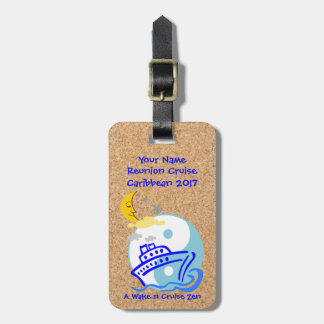 Kreuzfahrtschiff mit Lederband Gepäckanhänger