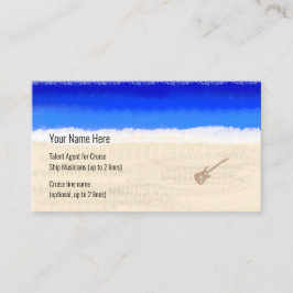 Kreuzfahrtschiff Musician Electric Gitarre am Stra Visitenkarte