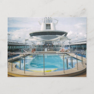 Kreuzfahrtschiff Pool Postkarte