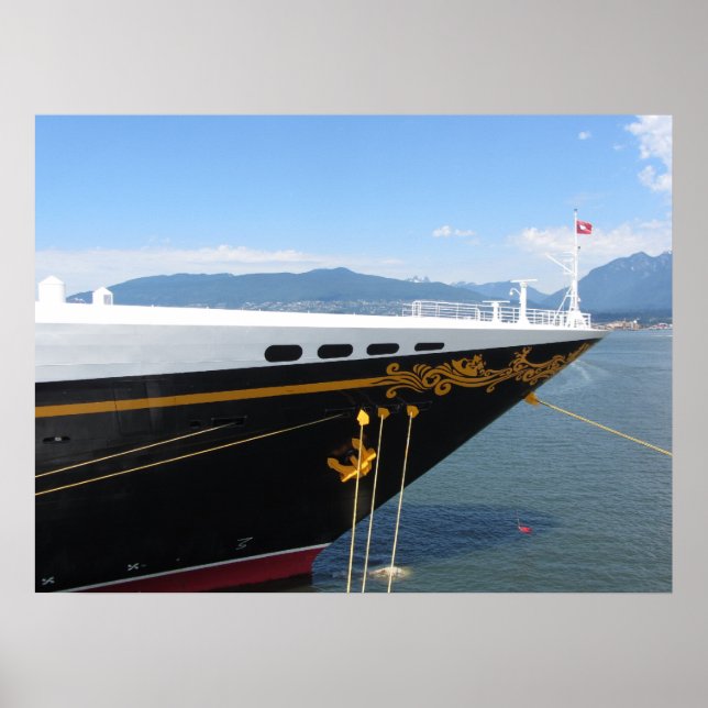 Kreuzfahrtschiff Poster (Vorne)