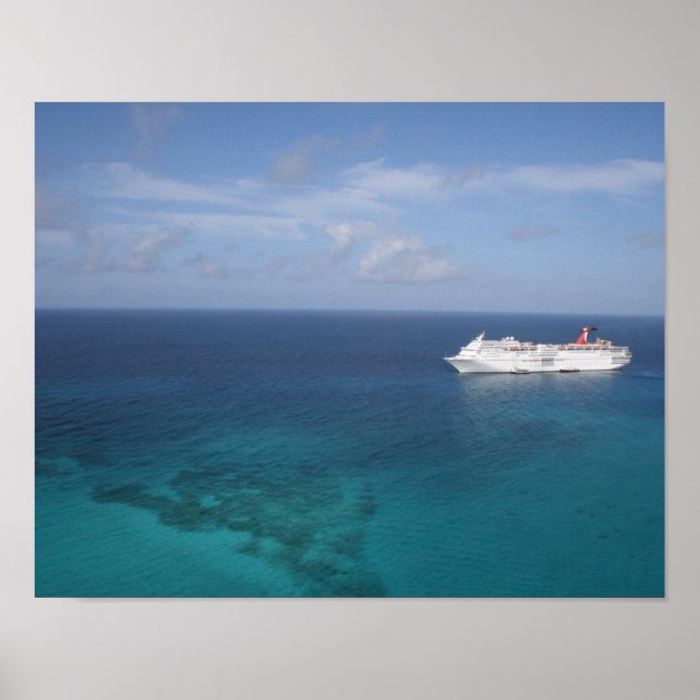 Kreuzfahrtschiff Poster (Vorne)