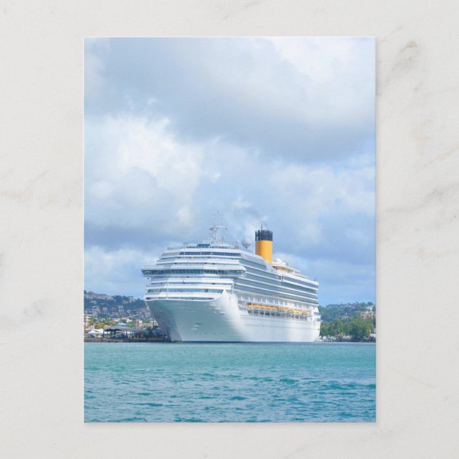 Kreuzfahrtschiff Postkarte (Vorderseite)
