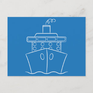 Kreuzfahrtschiff Postkarte