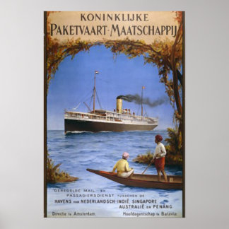 Kreuzfahrtschiff Reisen Vintage Gerahmte Kunst Pla Poster