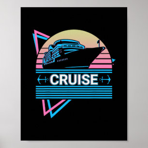 Kreuzfahrtschiff Retro  Poster