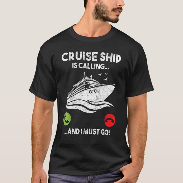 Kreuzfahrtschiff ruft, und ich muss zur Sonnenkreu T-Shirt (Vorderseite)