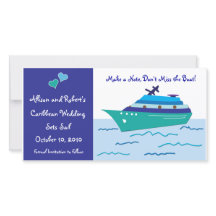 Kreuzfahrtschiff Save the Date Fotokarten