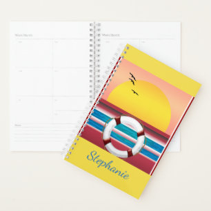 Kreuzfahrtschiff Sonnenuntergang Custom Day Planne Planer