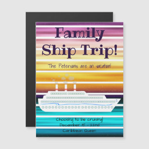 Kreuzfahrtschiff Sonnenuntergang Magnet