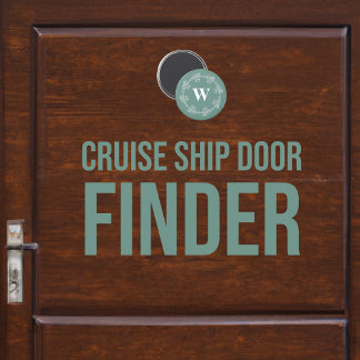 Kreuzfahrtschiff Stateroom Kabine Tür Monogramm Magnet