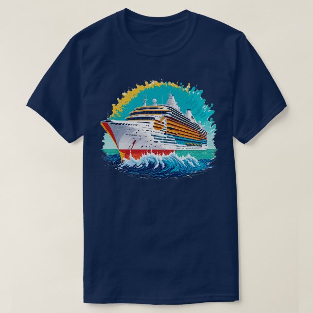 Kreuzfahrtschiff T-Shirt (Design vorne)