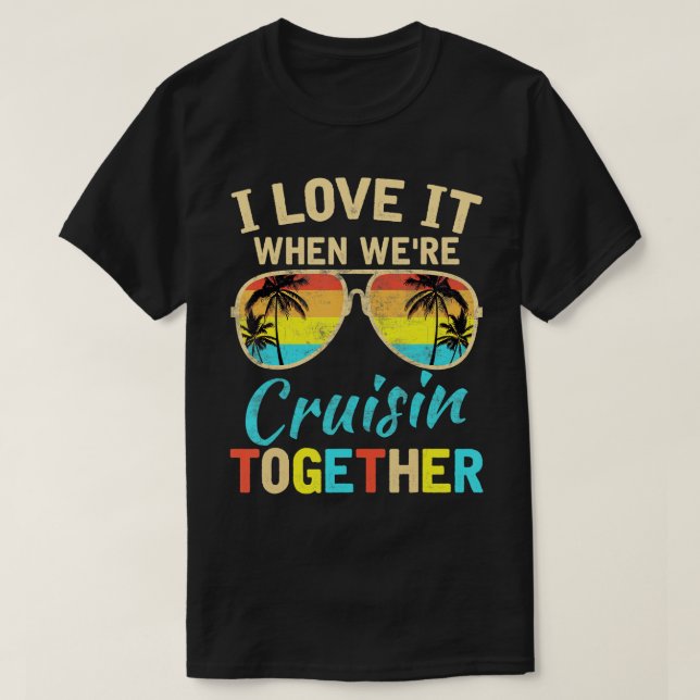 Kreuzfahrtschiff Urlaub Freunde Buddies Paare Mädc T-Shirt (Design vorne)