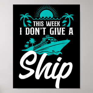 Kreuzfahrtschiff-Urlaubswortspiel Diese Woche ist Poster