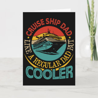 Kreuzfahrtschiff Vater Definition Cooler Vatertag  Karte