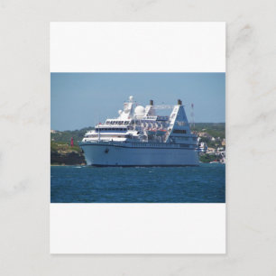 Kreuzfahrtschiff Verlassend Mahon Postkarte
