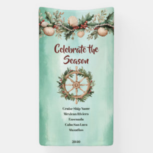 Kreuzfahrtschiff Weihnachtsfeiertage Küstenkabinen Banner