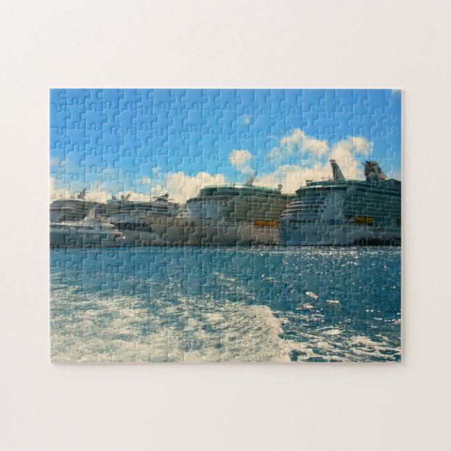 Kreuzfahrtschiffe in St. Martin/St. Maarten Puzzle (Horizontal)