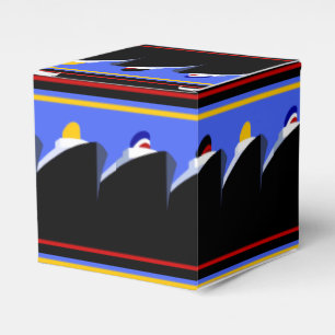 Kreuzfahrtschiffe Vintage Poster Ocean Liner Geschenkschachtel