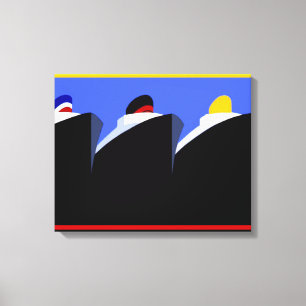 Kreuzfahrtschiffe Vintage Poster Ocean Liner Leinwanddruck