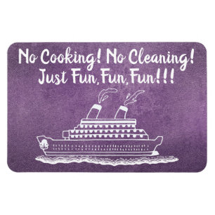 Kreuzfahrtschiffkabine Lila Glitzer Tor Marker Fun Magnet