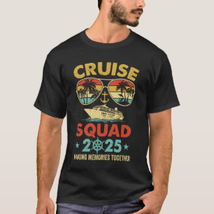 Kreuzfahrtsteam 2025 Familienurlaub passende Grupp T-Shirt